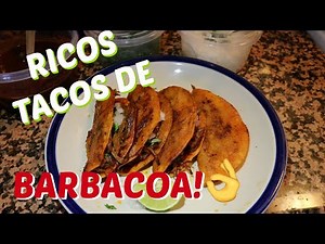 RICOS TACOS DE BARBACOA RECETA! 🌮
