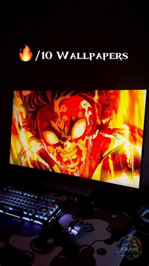 Comment “wallpaper” for link 🔥 #youtubeshorts #anime #livewallpaper #gamingsetup #trending #viral