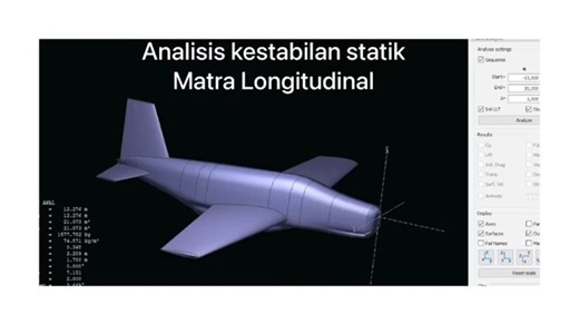 XFLR5分析飞机的静态和动态稳定性案例