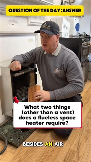 Answer the final question on flueless space heaters.