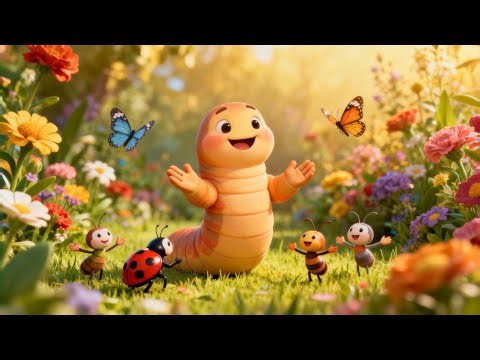 Wiggly Worm Waltz | Natutoon kids #kidsrhymes #babysongs #funkidssongs #wiggly #kidslearning #kids