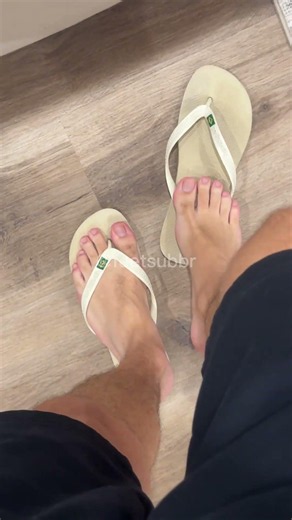 White Havaianas Brazil - on feet