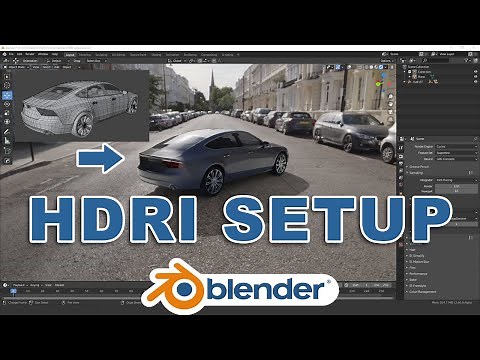 Blender 2.83 How To Setup an HDRI Environment Background || Blender Tutorial