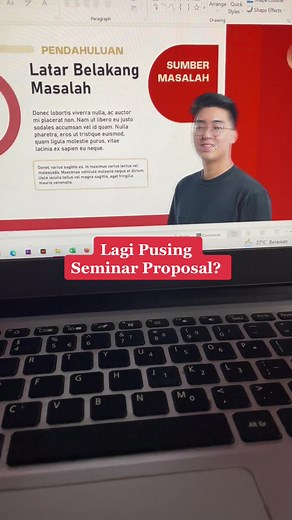 Presentasi Sempro jadi lebih greget pake Template PPT ini 👍 #powerpointdesign #powerpointtemplate #presentasi #powerpointtutorial #powerpoint