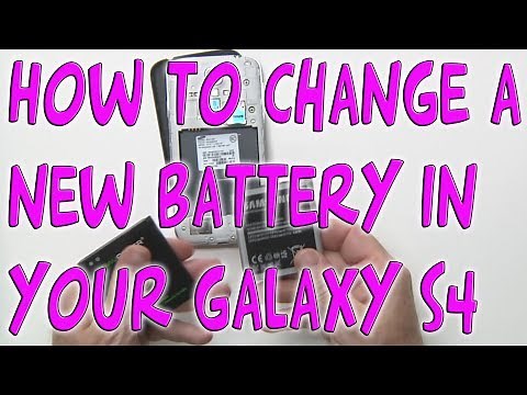 How to change a battery on the Samsung Galaxy S4