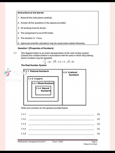 Essential Mathematics Concepts for Grade 9