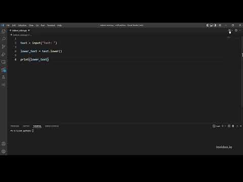 Problem Set 0 -Indoor Voice (CS50 programming with python)