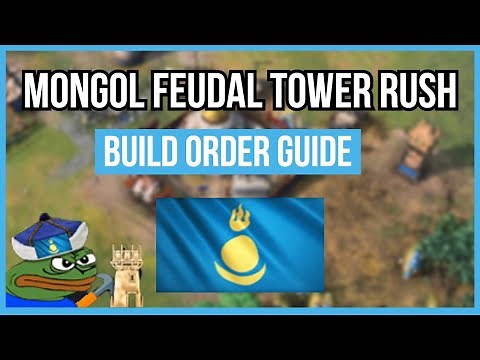 AOE4 | Mongol Build Order Guide | Feudal Age Tower Rush