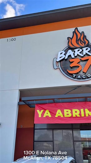 Barrio 37 is now open in McAllen. The restaurant features four distinct taquerias under one roof, serving fajita, pastor, carnitas, and carne asada tacos. Aiming for an authentic experience where guests order directly from the taquero. 📍 1300 E Nolana Ave, Suite 300, McAllen, TX 78504 | RGV.me