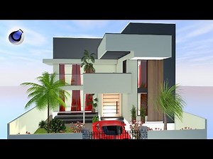 Modern House Cinema 4D Part 1 | Cinema 4D R20 Tutorial