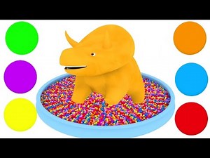 Apprendre les couleurs et les formes avec Dino le petit Dinosaure | Apprendre en s'amusant