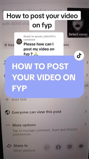 How to Post Your Video on FYP