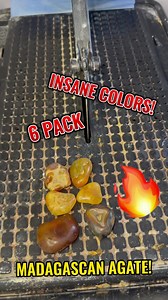 Six Madagascan agates cut open! Which is your favorite? #agate #madagascar #nature #NaturalBeauty #geology | Kaines Crystals