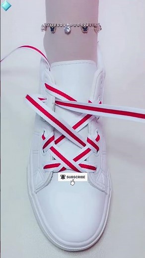 The Ultimate Double-Cross Lattice Lace Hack 👟✨ #shoelaces #fashionhacks #sneakerhead
