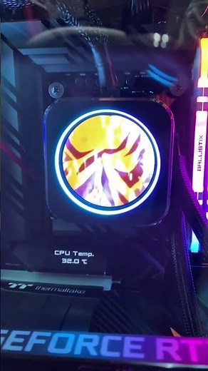 iCUE H170i ELITE LCD Dragon Ball on a gaming PC! Corsair liquid cooler.