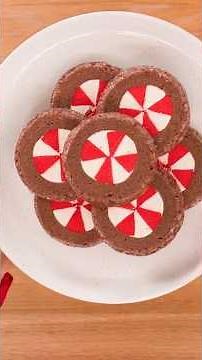Peppermint Chocolate Cookies That Look Like Candy #shorts #christmascookies @flouring.kitchen