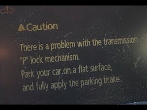 2007 Toyota Prius "P" Lock Mechanism problem and Transmission Control Removal