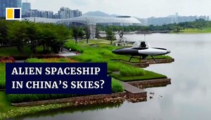 Man-made saucer aircraft debuts in China