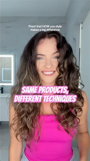 Proof that HOW you style makes a BIG difference ✨ Side by side comparison of two styling routines.