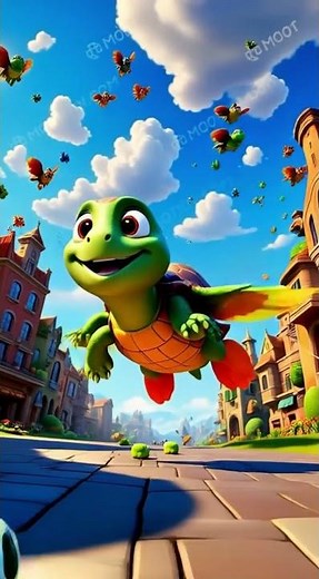 Flying Turtle Falls Down 🐢💨🤣 | Cartoon Funny Short