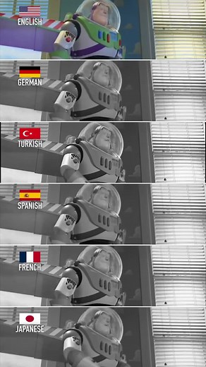 "To infinity and Beyond!" in different languages #toystory #english #g...
