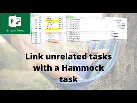 How to Link unrelated tasks in Microsoft Project, Hammock Tasks