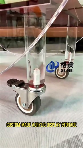 Custom-made acrylic movable display storage
