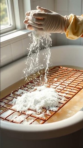 Effortless Oven Rack Cleaning Hack! 🧼 #HomeHacks