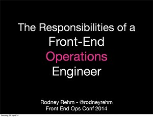 The Responsibilities Of A Front End Operations Engineer