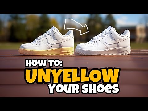 Unyellow your Nike Af1s: DIY Cleaner vs Sole Bright. Yellow Sole Restoration for Shoes