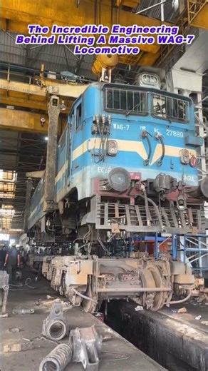 The Incredible Engineering Behind Lifting A Massive WAG 7 Locomotive