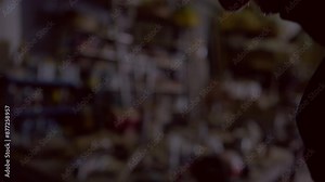 Sparks flying from a metal grinder