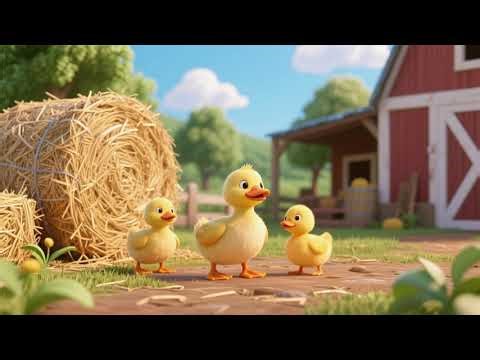 Ducklings in the Farmyard Haystack | Fun Animal Counting Song for Kids
