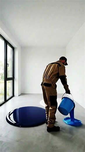 Luxurious bedroom with emerald royal blue epoxy flooring 💖✨ #epoxy #epoxyfloor #floor #resinfloor✦