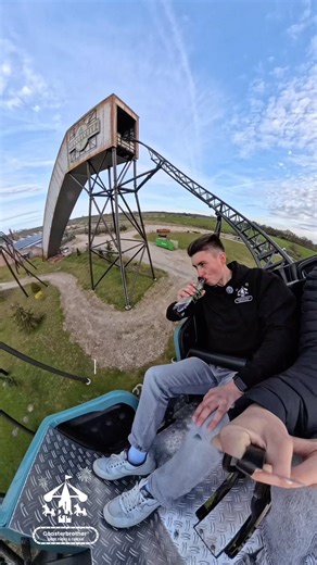 Ziegelblitz Challenge im #jaderpark #achterbahn #cola #onride Rabattcode: coasterbrother