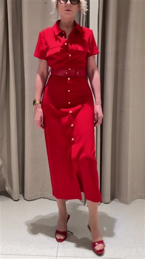Sizzling Red Midi Dress Review