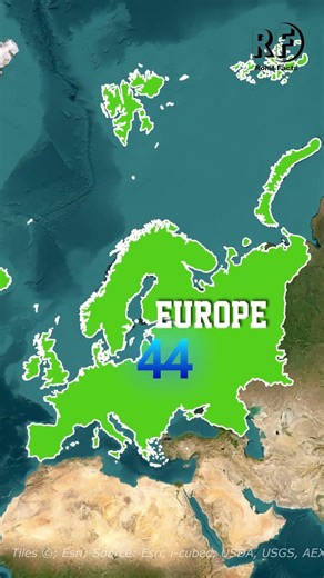 How Many Countries in Each Continent? #facts @rohitfacts65