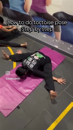 Tortoise Pose usually refers to Kurmasana. #yoga #yogaskills #challenge