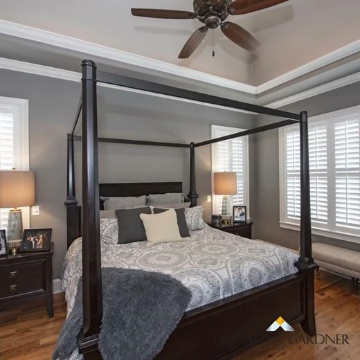 European house plan with an elegant two-story floor plan | The Drayton Hall