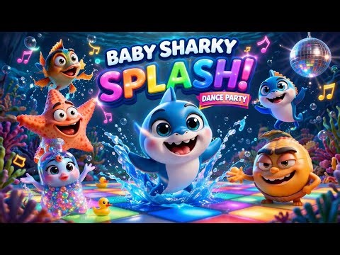 Baby Sharky Splash Dance Party 🦈💃 | Fun Kids Dance Song | Nursery Rhymes & Kids Songs 2026