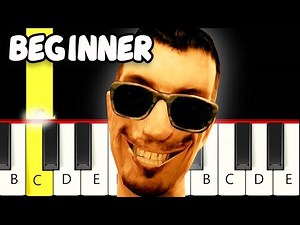 Skibidi Toilet Animated Song - Fast and Slow (Easy) Piano Tutorial - Beginner