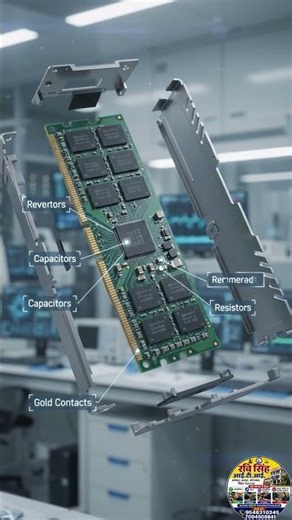 How does RAM work? | RAM Working Process #shorts #iti #ram #computer #viral #trend #facts #memory