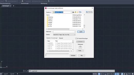Laden und Verwenden von AutoLISP-Dateien