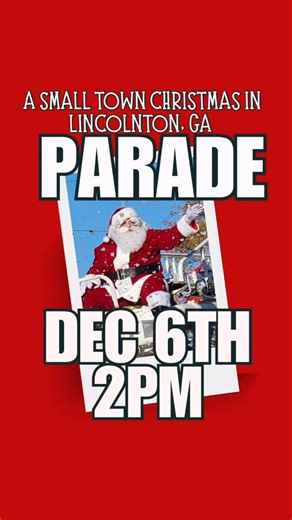 UPDATE: YES! Our Merry & Bright: A Small Town Christmas in Lincolnton, GA is stills GO for this Saturday, Dec 6th! Market and shopping starts at 10 AM! Temps close to 50 degrees and rain chances decreasing! Bundle up, bring a poncho, wear a Santa cap! Let’s make the most of our special day! Our parade 2pm start, remember it will be in town! Humphrey St, 378, Main St to N Peachtree, back to Humphrey. Please share it will not be on Augusta Hwy. Stay tuned to this page for any updates or time chang