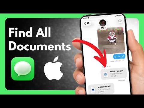iOS 26 How to Find Documents in Messages #iphone #iphonetips