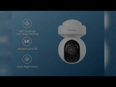 A must-have product! Reolink 4K 8MP PoE Security Camera 360° pan-tilt Auto Tracking IP Camera Smar