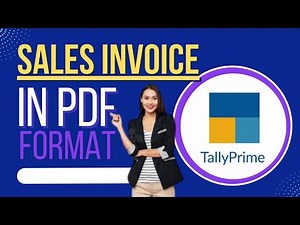 HOW TO EXPORT SALES INVOICE IN PDF FORMAT/TALLY PRIME/HOW TO MAKE TALLY REPORT IN PDF/