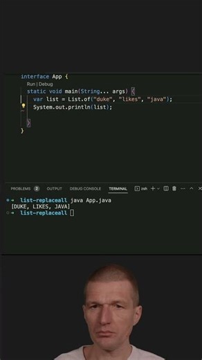 One Liner: Replacing All Elements In A List #java #shorts