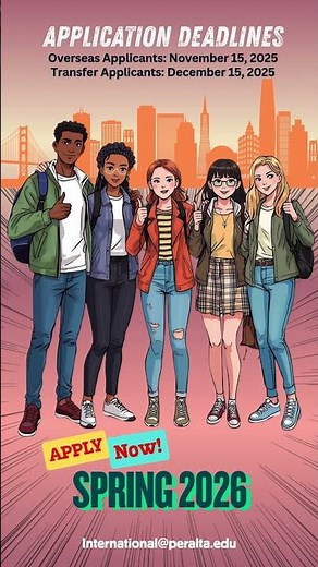 From Around the World to San Francisco East Bay Area | Apply Now for Spring 2026 Peralta Colleges