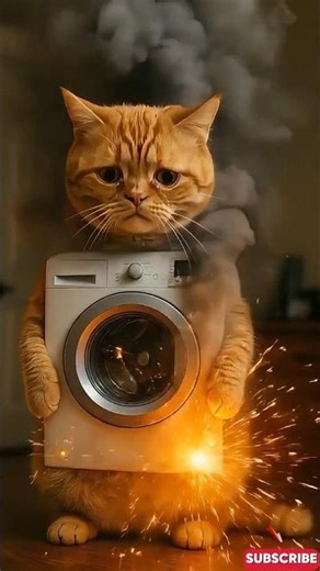 Doctor Capybara Fixes a Washing Machine Cat – The Cutest Emergency Ever!